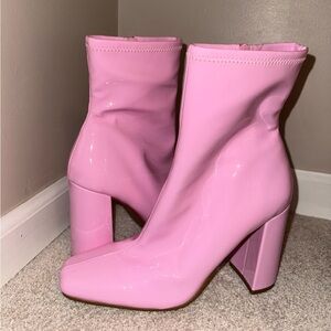 Steve Madden Pink Heeled Boots